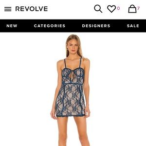 NWT Darcy Keyhole Mini Dress in Teal- Superdown size XS